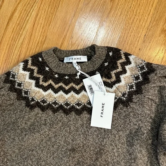 FRAME beige sweater. Perfect for fall & winter. Never worn & tags are still on.